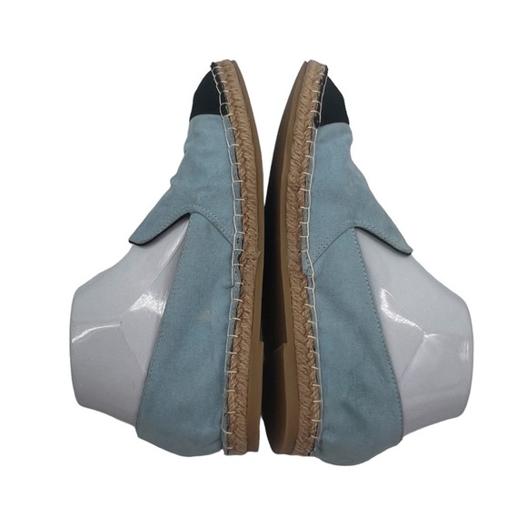 Zara Trafaluc Blue Cap Toe Espadrille Flats Size 37 Women’s - Picture 8 of 10